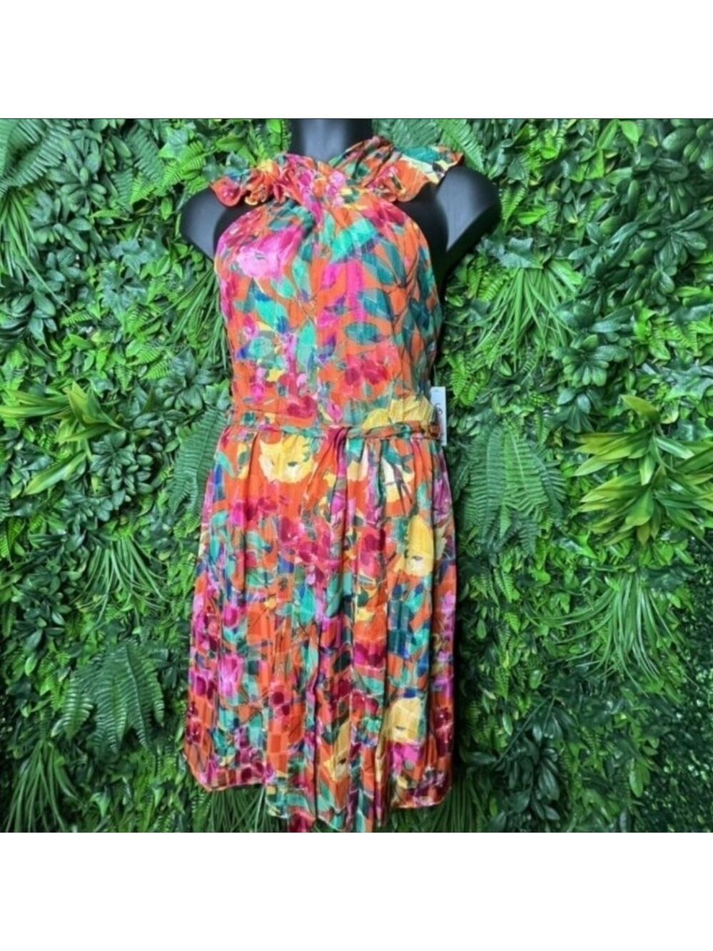 NWOT Shelby & Palmer Colorful Floral Dress Size 10